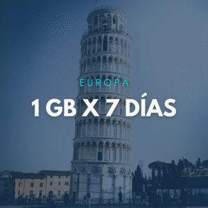 Paquete Europa 1GB x 7 Días
