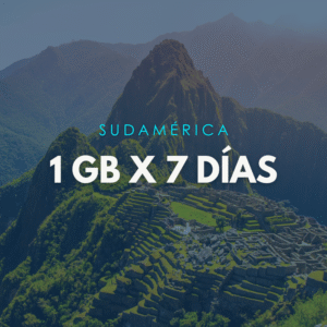 Paquete Sudamérica 1GB x 7 Días