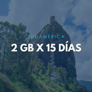Paquete Sudamérica 2GB X 15 Días