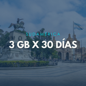 Paquete Sudamérica 3GB x 30 Días