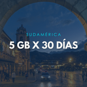 Paquete Sudamérica 5GB x 30 Días