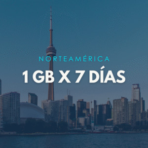 Paquete Norteamérica 1GB x 7 Días