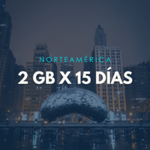 Paquete Norteamérica 2GB X 15 Días