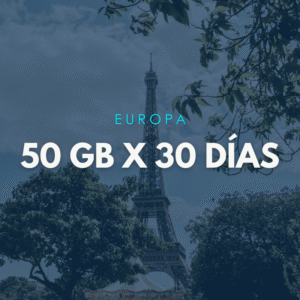Paquete Europa 50GB x 30 Días