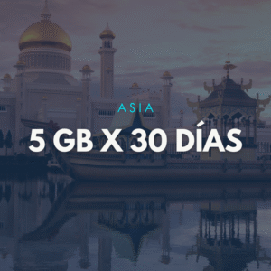 Paquete Asia 5GB x 30 Días