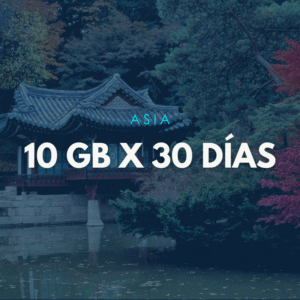 Paquete Asia 10GB x 30 Días